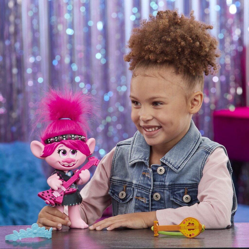 Lelle Hasbro The Trolls 2 Poppy Pop &amp; Rock Doll cena un informācija | Rotaļlietas meitenēm | 220.lv