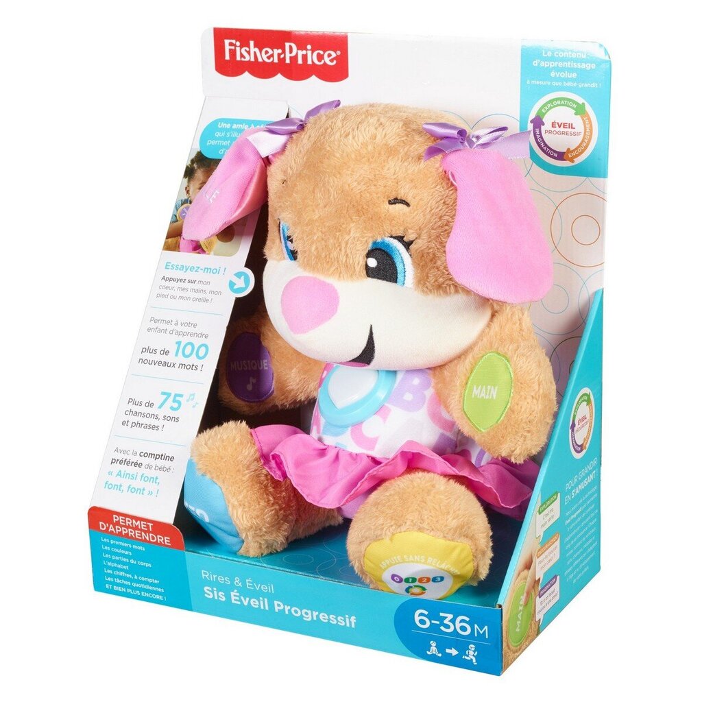 Interaktīvs mājdzīvnieks Fisher Price Puppy Sister cena un informācija | Attīstošās rotaļlietas | 220.lv