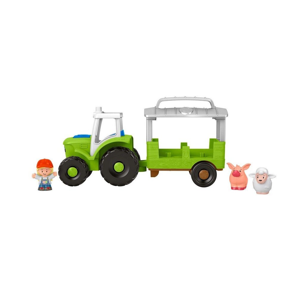 Zaļš traktors Playset Fisher Price Little People cena un informācija | Rotaļlietas zēniem | 220.lv