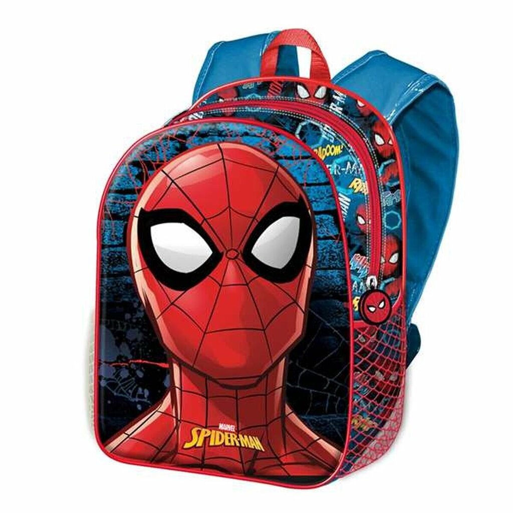 3D skolas soma Karactermania Spiderman Badoom, 31 x 26 x 11 cm cena un informācija | Skolas somas | 220.lv