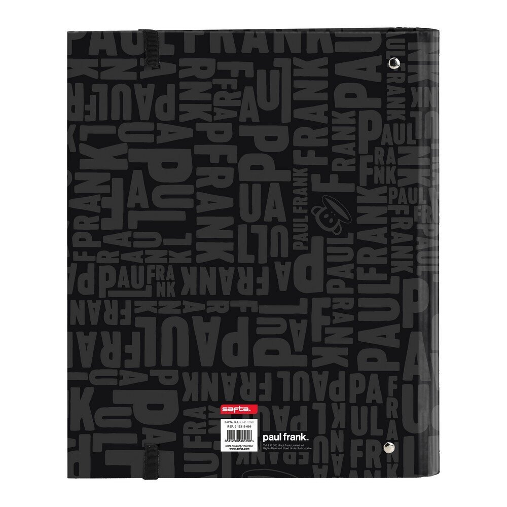 Gredzenveida stiprinājums Paul Frank Team Player A4 Melns (35 mm) цена и информация | Kancelejas preces | 220.lv