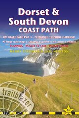 Dorset and South Devon Coast Path - guide and maps to 48 towns and villages with large-scale walking maps (1:20 000): Plymouth to Poole Harbour - Planning, places to stay and places to eat 3rd New edition цена и информация | Книги о питании и здоровом образе жизни | 220.lv