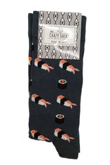 Ķemmētas kokvilnas zeķes unisex Crazy Socks Sushi, dažādas krāsas cena un informācija | Vīriešu zeķes | 220.lv