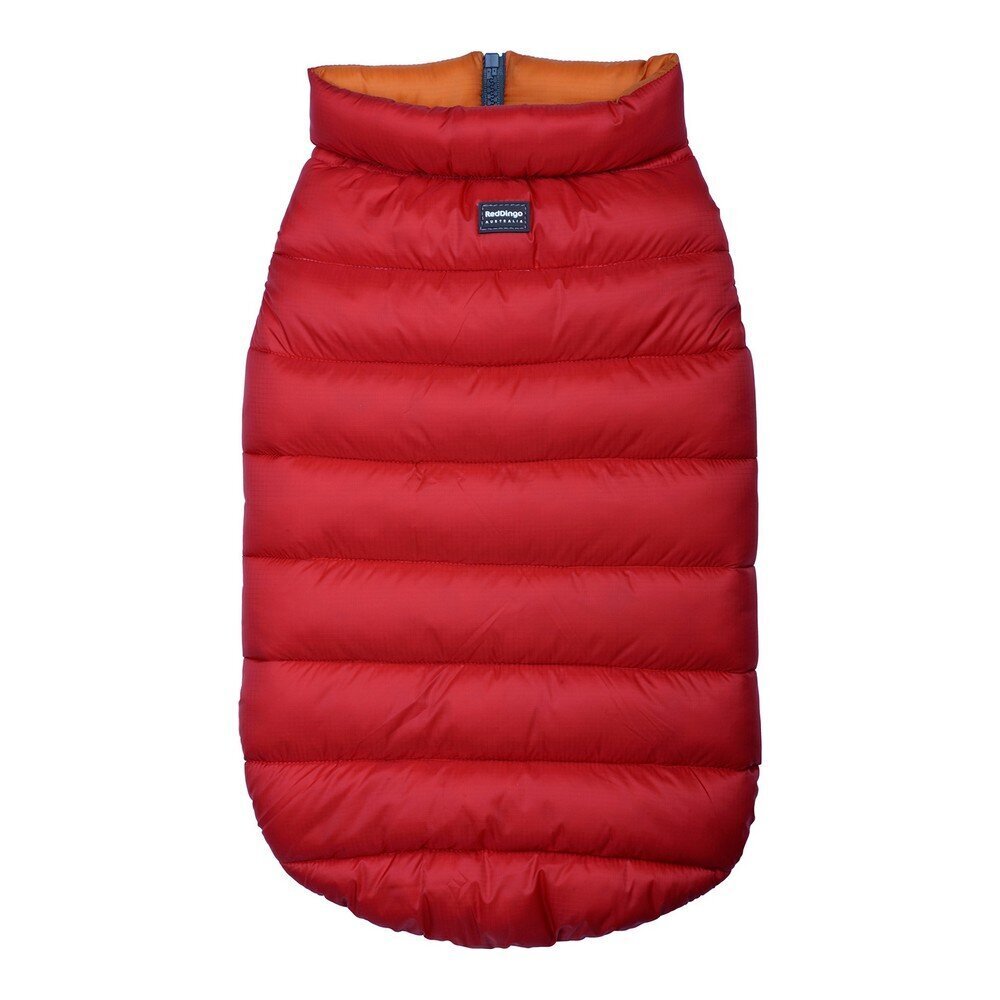 Suņa mētelis Red Dingo Puffer 50 cm Oranžs/Sarkans cena un informācija | Apģērbi suņiem | 220.lv