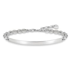 Sieviešu Aproce Thomas Sabo LBA0043-051-14-L Sterling silver Sudrabains cena un informācija | Rokassprādzes | 220.lv