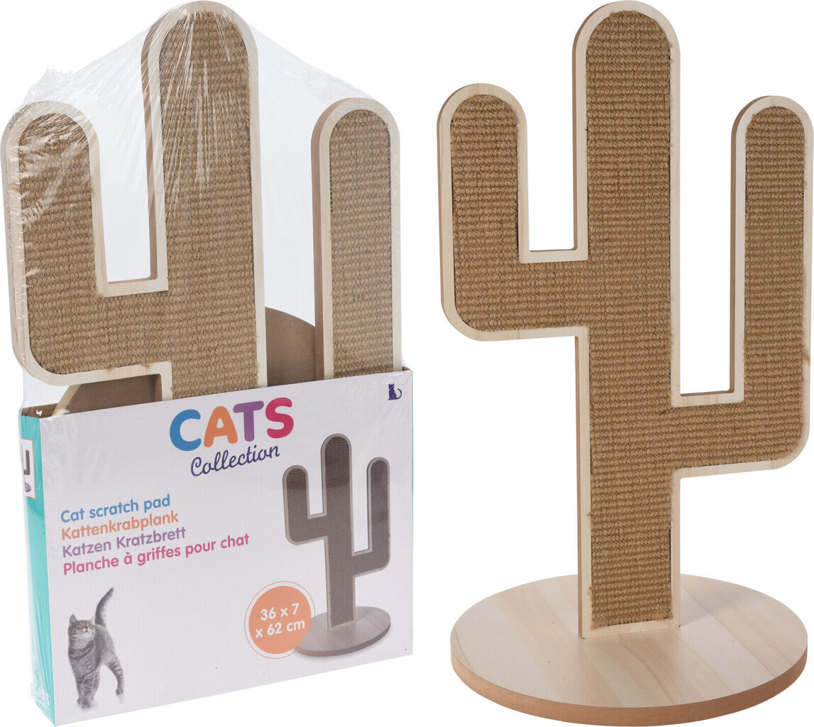 Cats Collection kaķu nagu asināmais - kaktuss 35x34,5x6 cm cena un informācija | Kaķu mājas, nagu asināmie | 220.lv