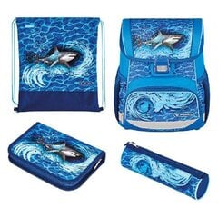 Herlitz skolas soma Loop Plus - Blue Shark, 16 l цена и информация | Школьные рюкзаки, спортивные сумки | 220.lv