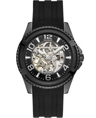 Vīriešu pulkstenis Guess Elite Automatic Silicone Black cena un informācija | Vīriešu pulksteņi | 220.lv