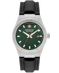 Vīriešu pulkstenis Swiss Military Hanowa Sidewinder Leather Green цена и информация | Мужские часы | 220.lv