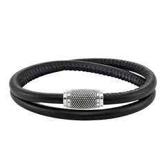 Unisex Aproce Thomas Sabo UB0008-825-11 Melns Sudrabs Sudrabains cena un informācija | Rokassprādzes | 220.lv