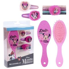 Matu aksesuāri Minnie Mouse Rozā (8 pcs) cena un informācija | Bērnu aksesuāri | 220.lv