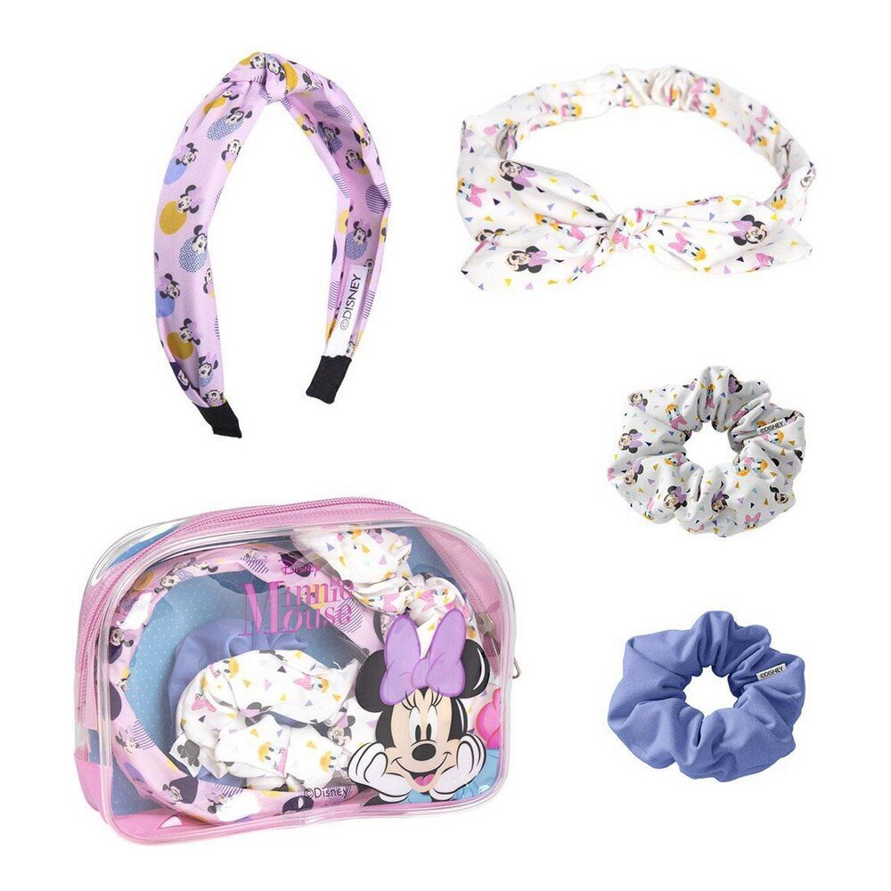 Matu aksesuāri Minnie Mouse Daudzkrāsains (4 pcs) cena un informācija | Bērnu aksesuāri | 220.lv