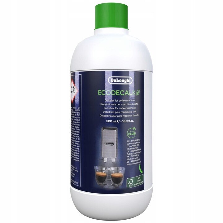 Ūdens filtri DeLonghi DLSC002 x 2gab + Delonghi Ecodecalk 500ml. cena un informācija | Kafijas automātu piederumi | 220.lv