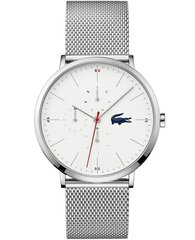 Vīriešu pulkstenis Lacoste Moon Stainless Steel White цена и информация | Мужские часы | 220.lv