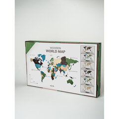 Pasaules karte, daudzlimeņu, krasaina, XL 3191 kaina ir informacija | Картины | 220.lv