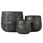 Keramikas puķu pods NAVAGIO 35,5 x 31(A) cm, melns cena un informācija | Puķu podi | 220.lv