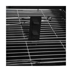 Ogļu bārbekjū ar ritenīšiem 120 x 58,5 x 95 cm, Melns/Pelēks cena un informācija | Grili | 220.lv
