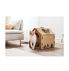 Cats Collection kaķu mājiņa, 48x44x36 cm, brūna cena un informācija | Suņu gultas, spilveni, būdas | 220.lv