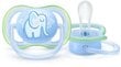 Knupītis Philips Avent Ultra Air Deco Blue Elephant SCF086/01, 0-6 mēn., 1 gab. cena un informācija | Knupīši | 220.lv