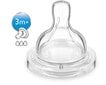 Knupis Philips Avent Anti-Colic SCY763/02, 3 mēn.+, 2 gab. cena un informācija | Bērnu pudelītes un to aksesuāri | 220.lv