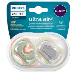 Пустышка Philips Avent Ultra Air SCF085/17, 6-18 месяцев, 2 штуки цена и информация | Соски на бутылочку | 220.lv