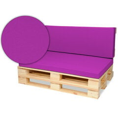 Paletes mēbeļu spilvenu komplekts, SuperKissen24, 120x80x8, rozā krāsā cena un informācija | Krēslu paliktņi | 220.lv