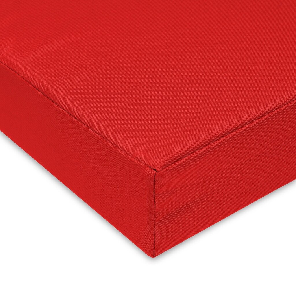 Paletes mēbeļu spilvens, SuperKissen24, 120x40x8, sarkans cena un informācija | Krēslu paliktņi | 220.lv