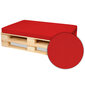 Paletes mēbeļu spilvens, SuperKissen24, 120x80x8, sarkans cena un informācija | Krēslu paliktņi | 220.lv