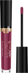 Губная помада Max Factor Lipfinity Velvet Matte Satinberry, 23 г цена и информация | Помады, бальзамы, блеск для губ | 220.lv