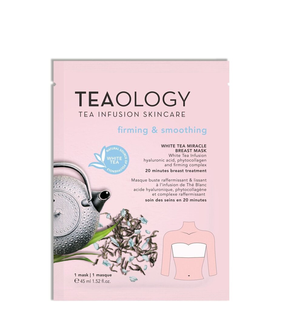 Stingrinoša krūšu maska ​​Tealogy White Tea, 45 ml cena un informācija | Pretcelulīta līdzekļi, kosmētika ādas nostiprināšanai | 220.lv