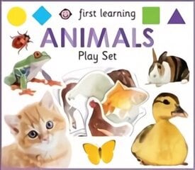 First Learning Animals Play Set цена и информация | Книги для самых маленьких | 220.lv