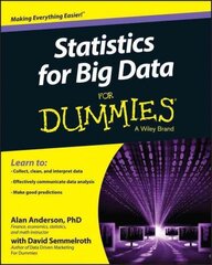 Statistics For Big Data For Dummies цена и информация | Книги по экономике | 220.lv