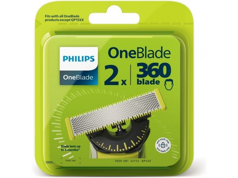 Philips OneBlade QP420/50 2 gab. цена и информация | Piederumi sadzīves tehnikai skaistumam | 220.lv