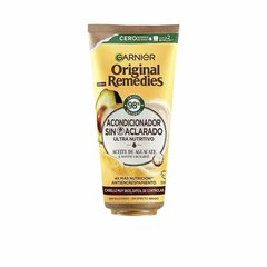 Кондиционер без ополаскивателя Garnier Original Remedies, масло ши (карите), питательное ревитализирующее средство Авокадо, 200 мл цена и информация | Бальзамы, кондиционеры | 220.lv