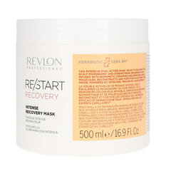 Восстанавливающая капиллярная маска Revlon Re-Start (500 ml) цена и информация | Распылите крем-спрей на волосы на расстоянии 20-25 см, расчешите их расческой. | 220.lv