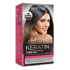 Matu Taisnošanas Līdzeklis Keratin Anti-frizz Xtrem Care Kativa (3 gb.) Bojāti mati cena un informācija | Matu uzlabošanai | 220.lv