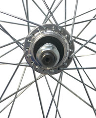24" Колесо заднее, двойной алюминиевый обод, 507-19, 36H, 7ск (3311) цена и информация | Другие запчасти для велосипеда | 220.lv