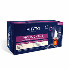 Капсулы против выпадения волос Phyto Paris Phytocyane Progressive 12 x 5 мл цена и информация | Средства для укрепления волос | 220.lv