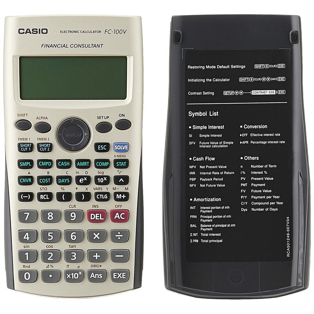 Zinātniskais kalkulators Casio FC-100V cena un informācija | Kancelejas preces | 220.lv