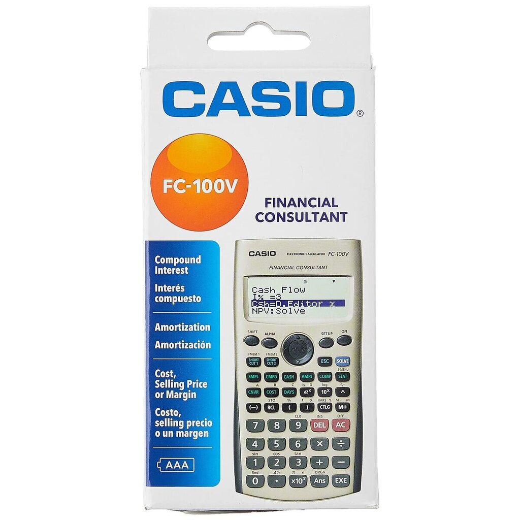 Zinātniskais kalkulators Casio FC-100V cena un informācija | Kancelejas preces | 220.lv