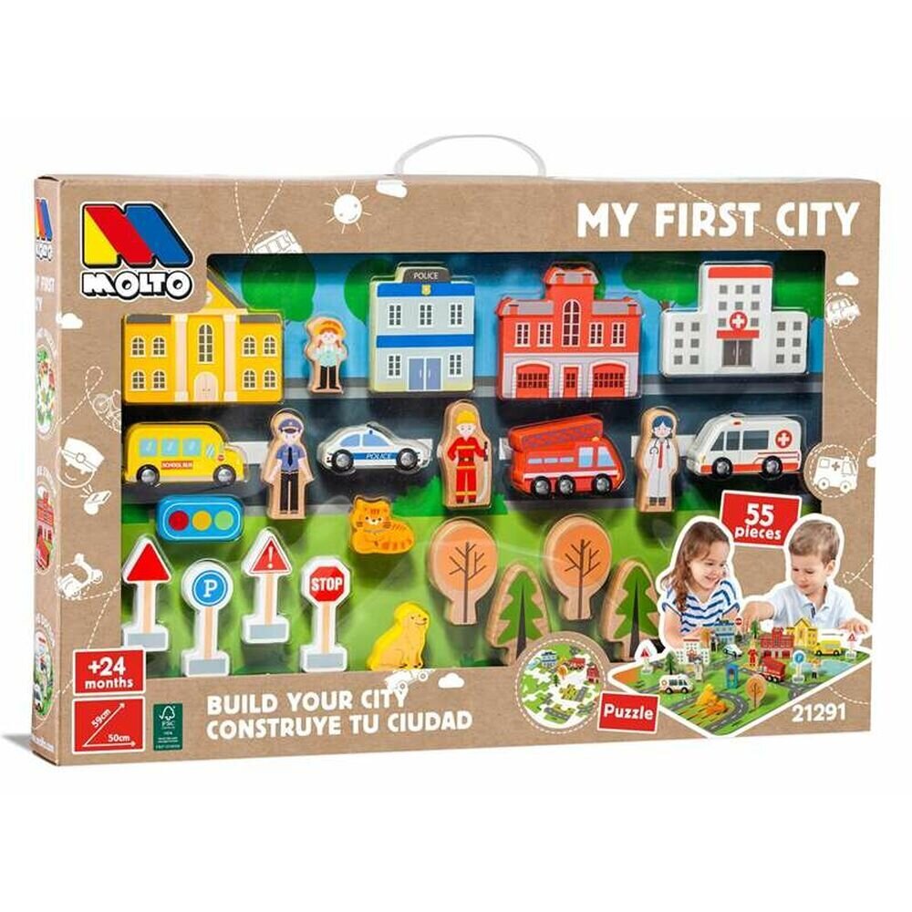 Koka spēle Moltó My Firts City cena un informācija | Rotaļlietas zēniem | 220.lv