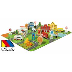 Деревянная игра Moltó My Firts City цена и информация | Конструктор автомобилей игрушки для мальчиков | 220.lv