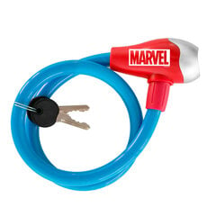 Velosipēda slēdzene Avengers, 12x650 mm, zila cena un informācija | Velo slēdzenes | 220.lv