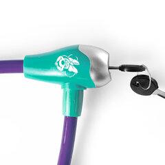 Велозамок Minnie, 12x650 мм, фиолетовый цена и информация | Замки для велосипеда | 220.lv