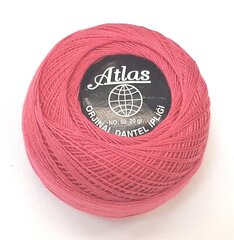 Tambordiegi Atlas, krāsa rozā 0073A cena un informācija | Adīšana | 220.lv