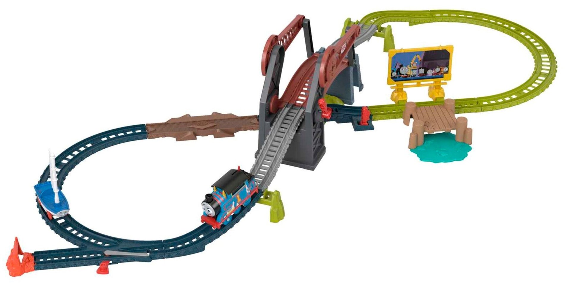 Motorizēts vilciens ar sliedēm Tom and Friends HGX65 цена и информация | Rotaļlietas zēniem | 220.lv