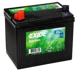 Аккумулятор для газонного трактора Exide Garden 12V 24Ah 197 x 132 x 186 + - цена и информация | Аккумуляторы | 220.lv