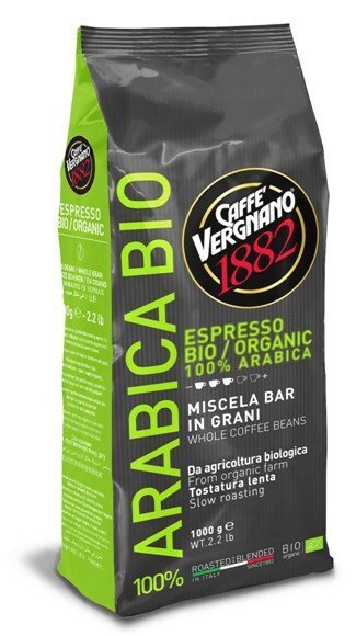 Kafija Vergnano BioArabica (100% arabica), 1 kg цена и информация | Kafija, kakao | 220.lv