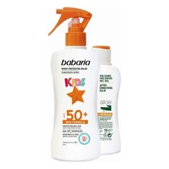 Pret sauli aizsargājošs komplekts Kids Babaria Spf 50+ (2 gb.) cena un informācija | Sauļošanās krēmi | 220.lv