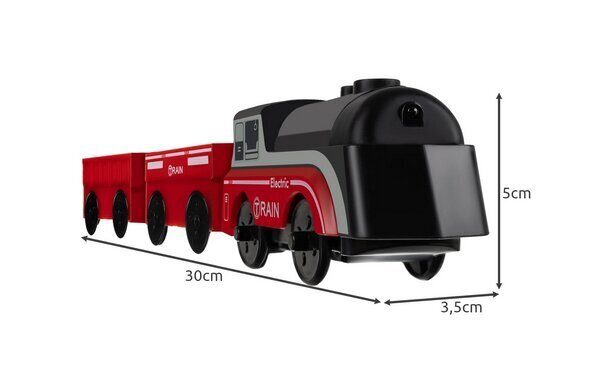 Elektriskā lokomotīve Kruzzel 19879, sarkana cena un informācija | Rotaļlietas zēniem | 220.lv